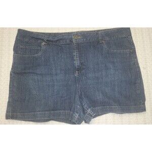 Merona Women’s Stretch Denim Blue Jean Bermuda Shorts Size 18